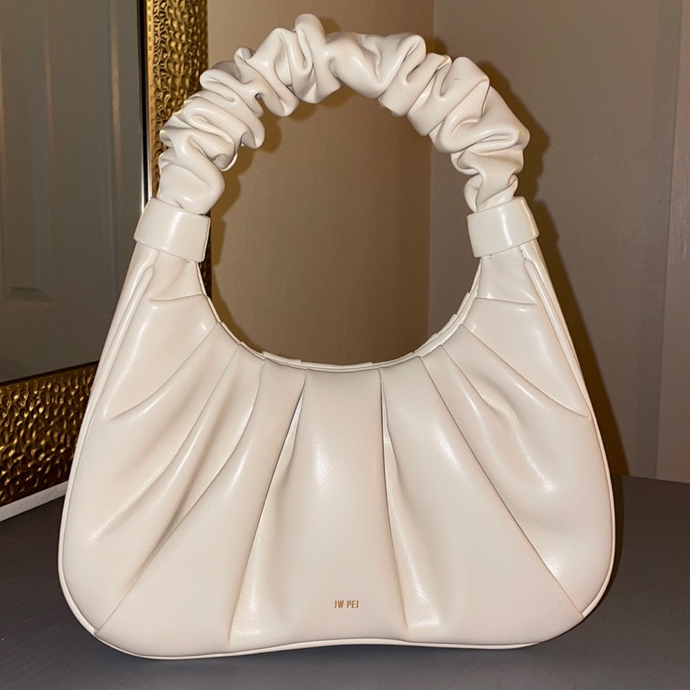 JW Pei white faux leather bag